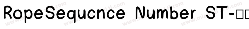 RopeSequcnce Number ST字体转换